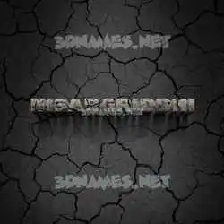 nisargriddhi in Cracked Stone style - 3D name wallpaper