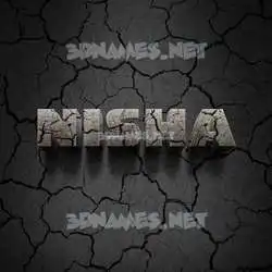 nisha in Cracked Stone style - 3D name wallpaper