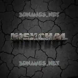 nishchal in Cracked Stone style - 3D name wallpaper