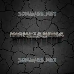 nishigandha in Cracked Stone style - 3D name wallpaper