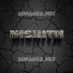 nishith in Cracked Stone style - 3D name wallpaper