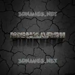nishkarsh in Cracked Stone style - 3D name wallpaper