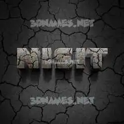 nisit in Cracked Stone style - 3D name wallpaper