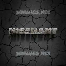 nisshant in Cracked Stone style - 3D name wallpaper
