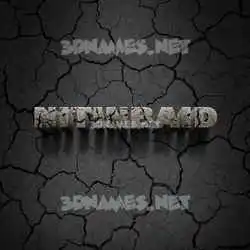 nitinbaid in Cracked Stone style - 3D name wallpaper