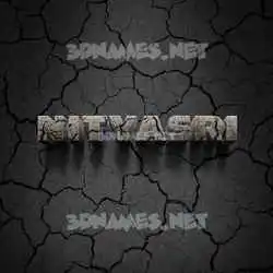nityasri in Cracked Stone style - 3D name wallpaper