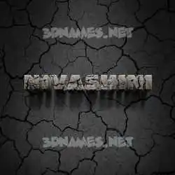 nivashini in Cracked Stone style - 3D name wallpaper