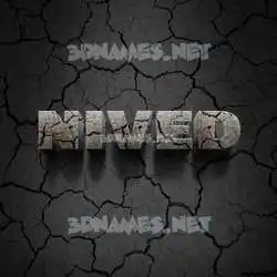 nived in Cracked Stone style - 3D name wallpaper