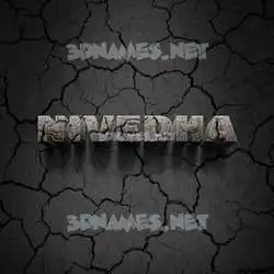 nivedha in Cracked Stone style - 3D name wallpaper