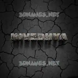 nivedhya in Cracked Stone style - 3D name wallpaper