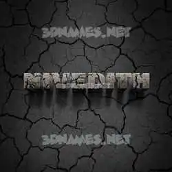 nivedith in Cracked Stone style - 3D name wallpaper