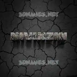 nivinzin in Cracked Stone style - 3D name wallpaper