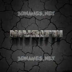 nivritti in Cracked Stone style - 3D name wallpaper