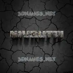 nivrutti in Cracked Stone style - 3D name wallpaper