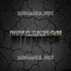 niyaskhan in Cracked Stone style - 3D name wallpaper