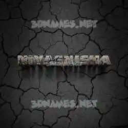 niyasnisha in Cracked Stone style - 3D name wallpaper