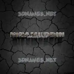 nizamuddin in Cracked Stone style - 3D name wallpaper