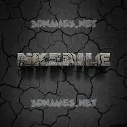 nkepile in Cracked Stone style - 3D name wallpaper