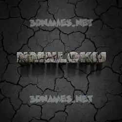 nmnlokij in Cracked Stone style - 3D name wallpaper