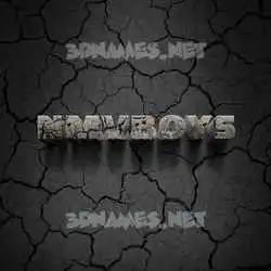 nmvboys in Cracked Stone style - 3D name wallpaper