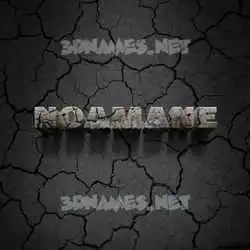 noamane in Cracked Stone style - 3D name wallpaper