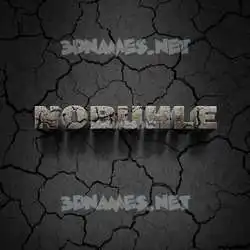 nobuhle in Cracked Stone style - 3D name wallpaper