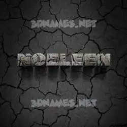 noeleen in Cracked Stone style - 3D name wallpaper