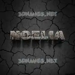 noelia in Cracked Stone style - 3D name wallpaper