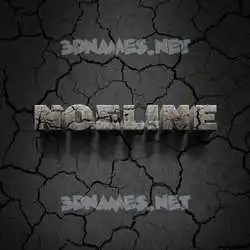 noeline in Cracked Stone style - 3D name wallpaper