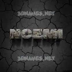noemi in Cracked Stone style - 3D name wallpaper