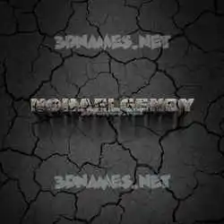 nohaelgendy in Cracked Stone style - 3D name wallpaper