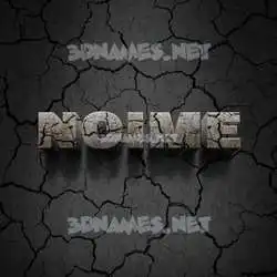 noime in Cracked Stone style - 3D name wallpaper