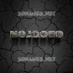 nojooed in Cracked Stone style - 3D name wallpaper