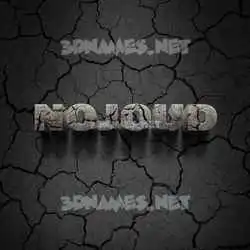 nojoud in Cracked Stone style - 3D name wallpaper