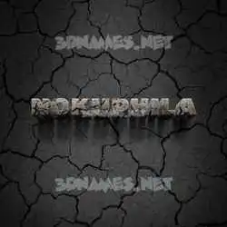 nokuphila in Cracked Stone style - 3D name wallpaper