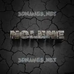 nolene in Cracked Stone style - 3D name wallpaper
