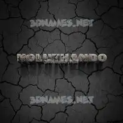 noluthando in Cracked Stone style - 3D name wallpaper