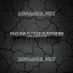 nomanhashmi in Cracked Stone style - 3D name wallpaper