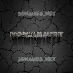 nomanjutt in Cracked Stone style - 3D name wallpaper