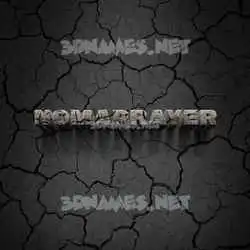 nomaprayer in Cracked Stone style - 3D name wallpaper