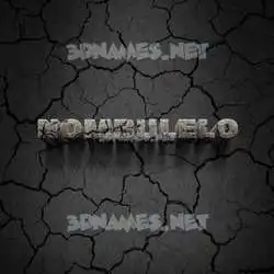 nombulelo in Cracked Stone style - 3D name wallpaper