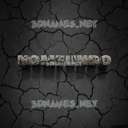 nomfundo in Cracked Stone style - 3D name wallpaper
