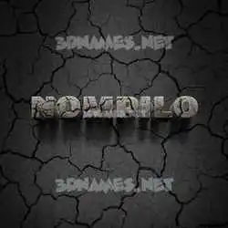 nompilo in Cracked Stone style - 3D name wallpaper