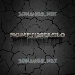 nompumelelo in Cracked Stone style - 3D name wallpaper
