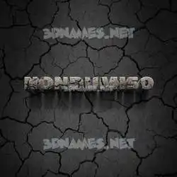 nondumiso in Cracked Stone style - 3D name wallpaper