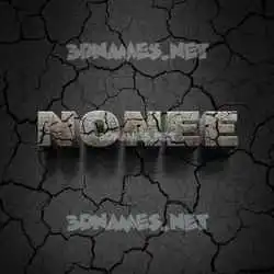 nonee in Cracked Stone style - 3D name wallpaper