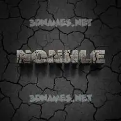 nonhle in Cracked Stone style - 3D name wallpaper