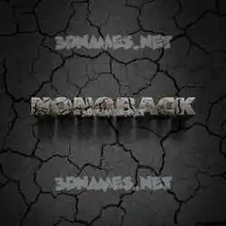 nonoback in Cracked Stone style - 3D name wallpaper