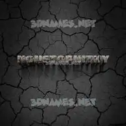 nonstopnithy in Cracked Stone style - 3D name wallpaper