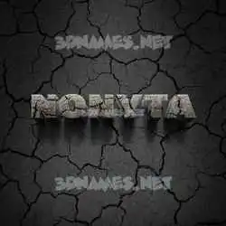 nonyta in Cracked Stone style - 3D name wallpaper